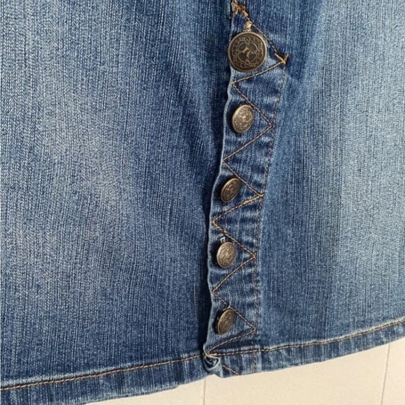 Y2K Max Rave Denim Skirt NWT size 13 - Picture 4 of 7